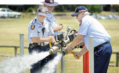 PCYC - (centre) Michael Corser (acting mgr Community Safety Operations) oversees the testing of the fire hydrants with pressure and flow meters. PCYC - (centre) Michael Corser (acting mgr Community Safety Operations) oversees the testing of the fire hydrants with pressure and flow meters.